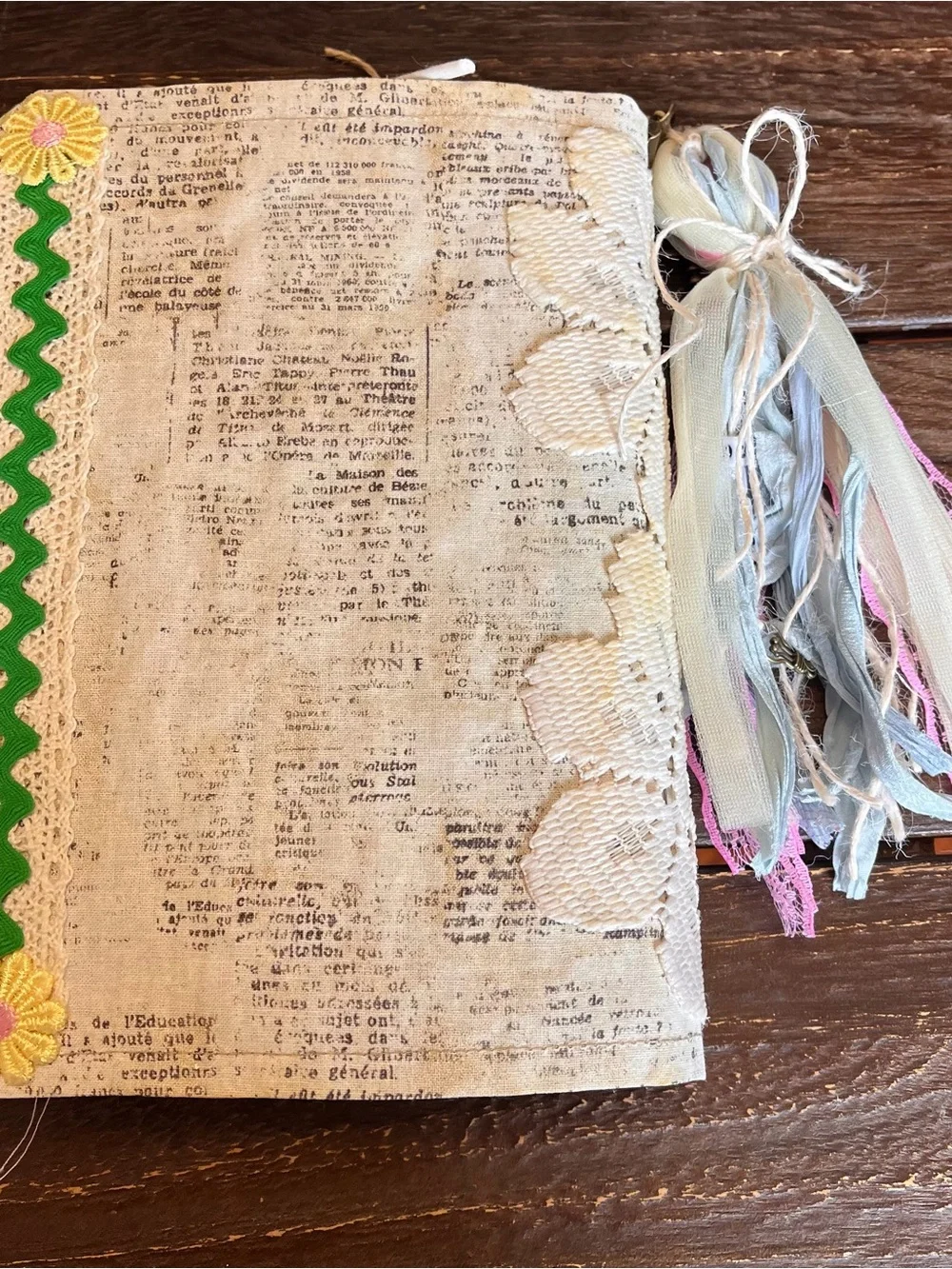 Book Themed Junk Journal Book Lover Reader Bookish Vintage 3 Sig Decorated